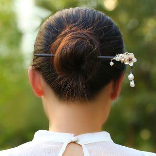 Retro Pearl & Flower Hair Stick