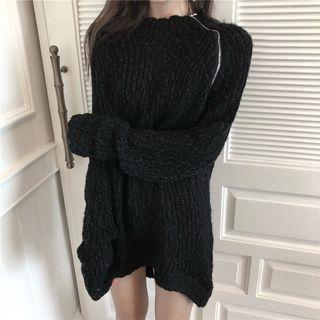 Diagonal Zip Sweater