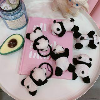 Chenille Panda Hair Clip