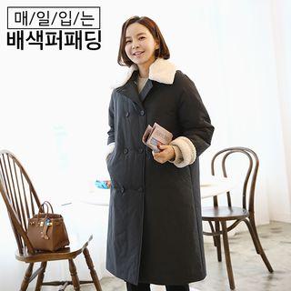 Sherpa-fleece Lined Padded Coat