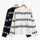 Cable Knit Patterned Sweater