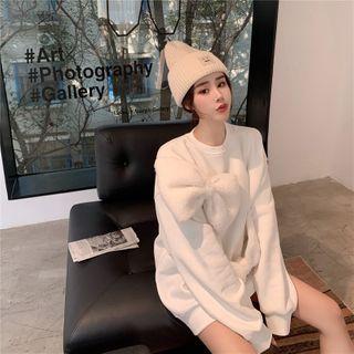 Fleece Bow-accent Sweater
