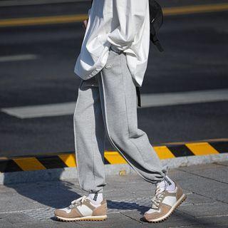Waffle Drawstring Cuff Sweatpants