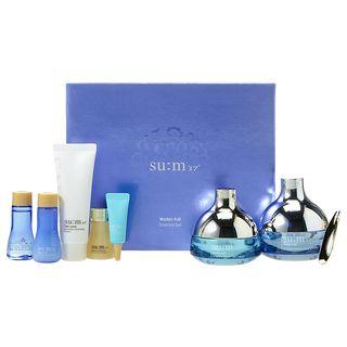 Su:m37 - Water-full Timeless Moisturizing Cream Duo Set: Cream 50ml + Water Gel Cream 20ml + Skin Refresher 20ml + Rebalancing Gel Lotion 20ml + Eye Lifting Essence 5ml + Secret Essence 12ml + Skin Saver Essential Cleansing Foam 40ml 7pcs