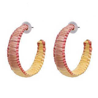 Woven Open Hoop Earring