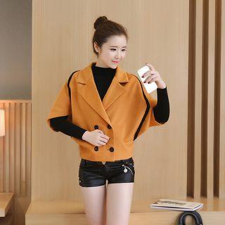 Double-breasted Elbow-sleeve Jacket