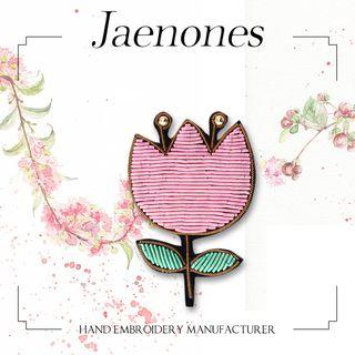 Embroidered Tulip Brooch As Shown In Figure - One Size