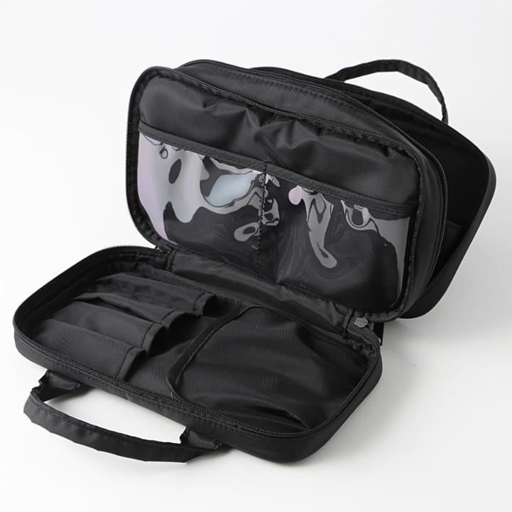 Muji - Nylon Cosmetic Pouch With Handle 1 Pc
