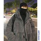 Faux Fleece-lined Hooded Jacket