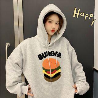 Burger Applique Hoodie