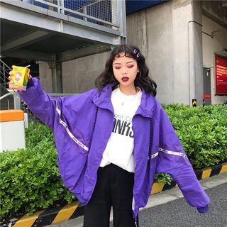 Lettering Trim Windbreaker