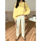 High-waist Baggy-fit Pants