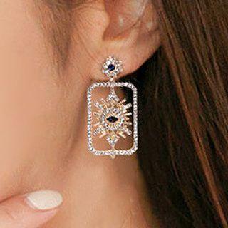 Evil Eye Dangle Earring 1 Pair - As Shown In Figure - One Size