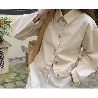 [dearest] Collared Cotton Jacket One Size