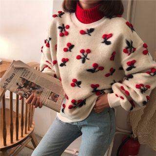 Turtleneck Cherry Blossom Sweatshirt
