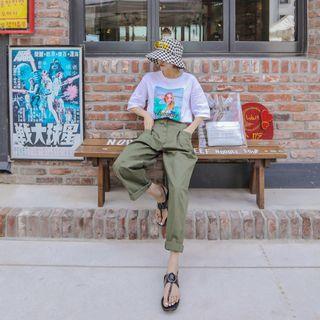 Pocket-detail Baggy Pants
