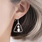 Sterling Silver Triangle Drop Earring
