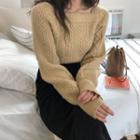 Cable Knit Blouse
