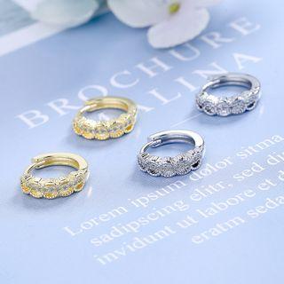 Cz Mini Hoop Earring