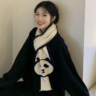 Panda Knit Scarf Panda - One Size