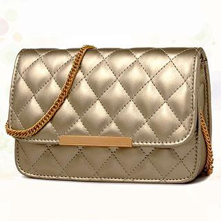 Chain-strap Quilted Cross Bag