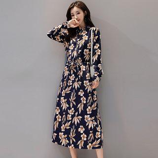 Patterned Shirt Dress