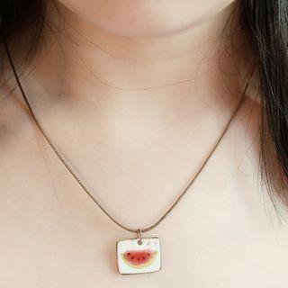 Watermelon Necklace As Shown In Figure - One Size