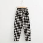 Gingham Loose Fit Jogger Pants