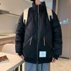 Quilted Zip-up Down Jacket