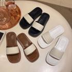 Piped Slide Sandals