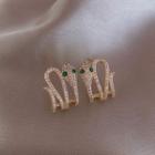 Rhinestone Drop Earring Diameter: 1.9cm - One Size