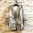 Glitter Hooded Zip Jacket