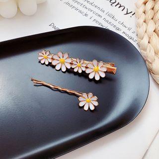 Glaze Flower Hair Pin / Hair Clip As Shown In Figure - One Size