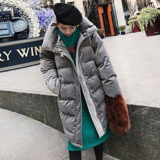 Velvet Puffer Coat