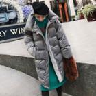 Velvet Puffer Coat