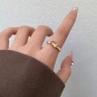 Belt Alloy Ring 1 Pc - Gold - One Size