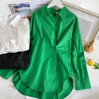 Convertible Loose-fit Long Shirt