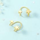 Alloy Star Cuff Earring 1 Pair - As Shown In Figure - One Size