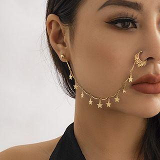 Alloy Nose Chain Earring (various Designs)