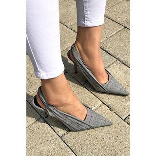 Pointy-toe Draped Pumps