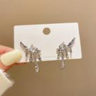 Melting Rhinestone Alloy Earring E5045 - 1 Pair - Silver - One Size