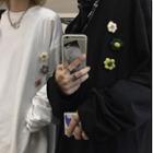Flower Brooch Long-sleeve T-shirt