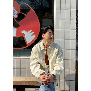Patch-pocket Cotton Trucker Jacket