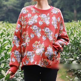 Floral Quilted Pullover