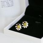 Stainless Steel Daisy Necklace / Earring