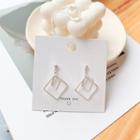 Dangle Earring 1 Pair - Cutout Square Earring - One Size