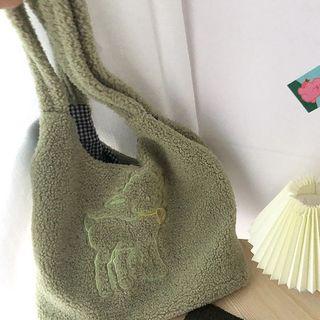 Fleece Embroidered Tote Bag / Doll / Set