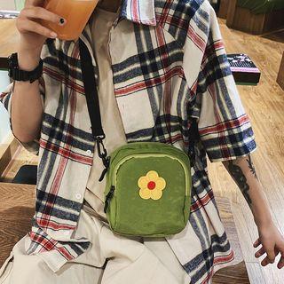 Flower Applique Mini Crossbody Bag