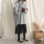 Balloon-sleeve Pullover / Long-sleeve Lace Dress