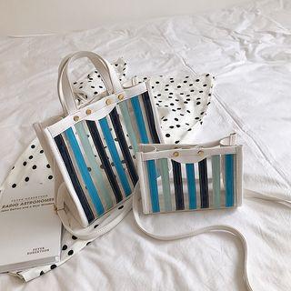 Striped Transparent Crossbody Bag